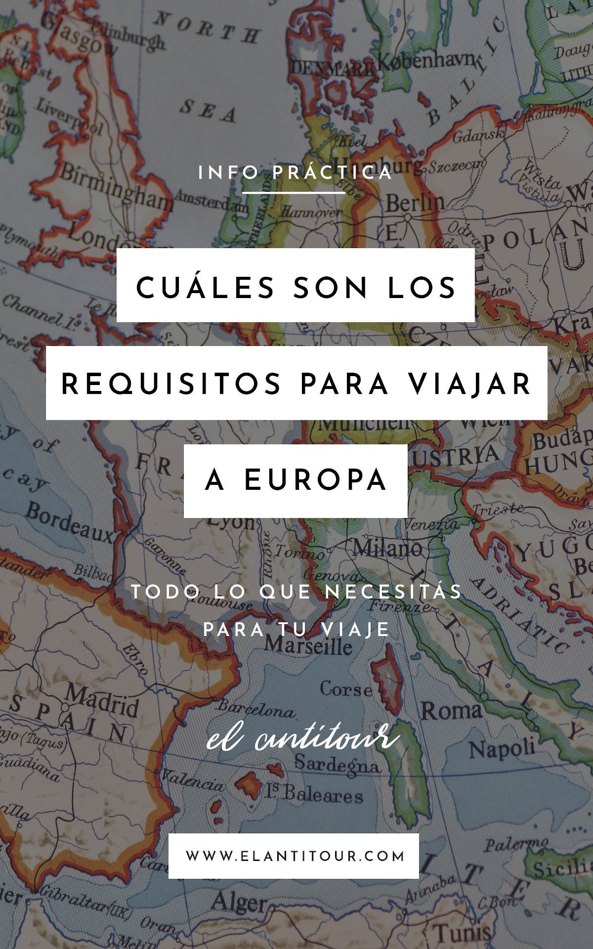 cuales son los requisitos para viajar a europa