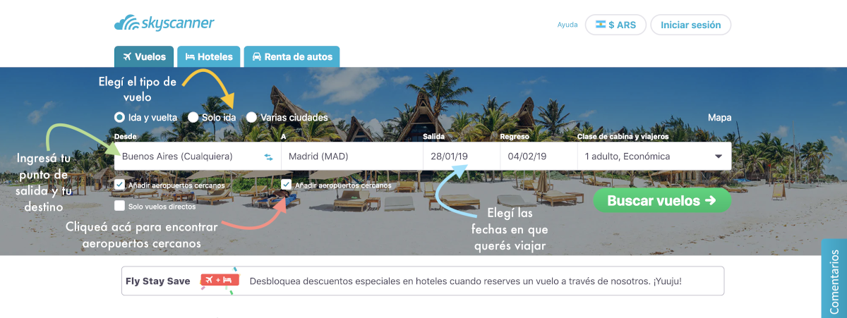 como encontrar vuelos baratos