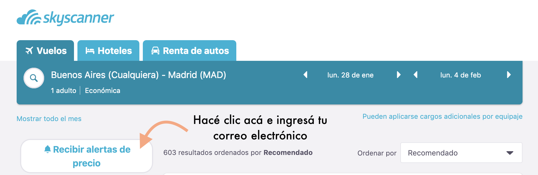 como encontrar vuelos baratos
